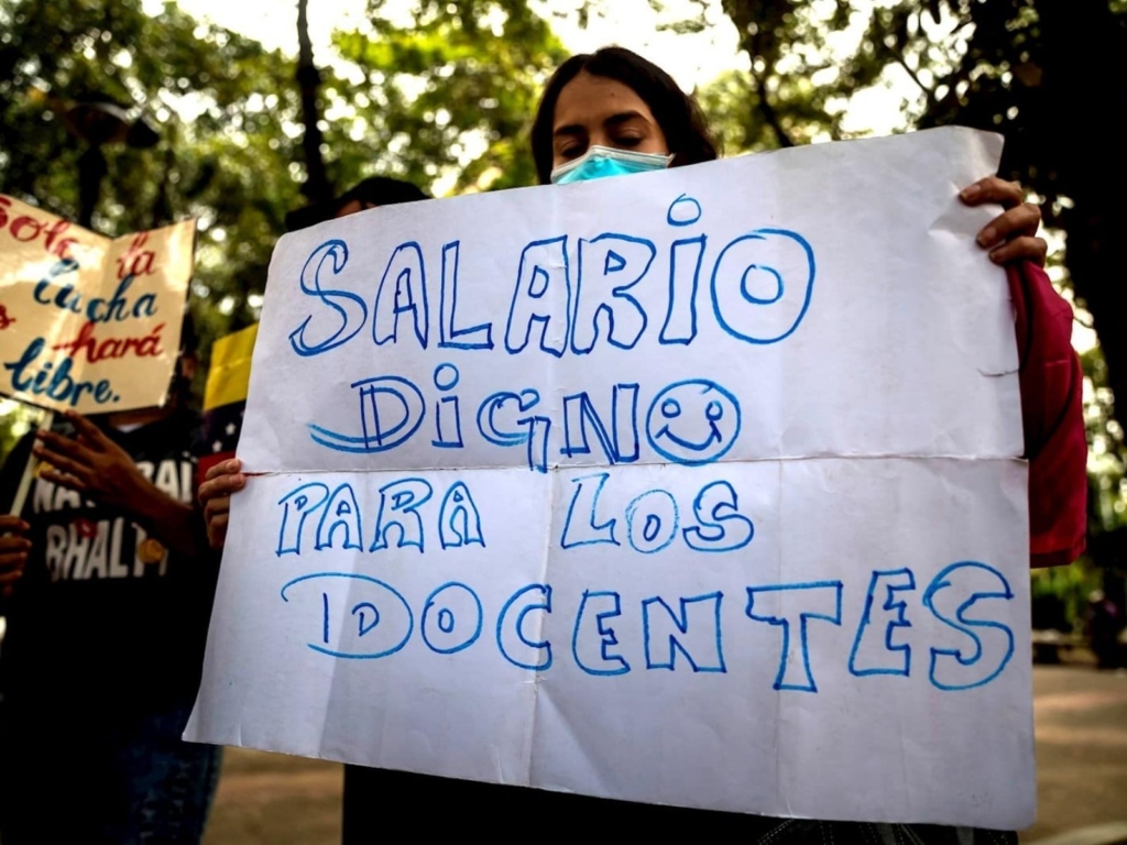 maestros protesta