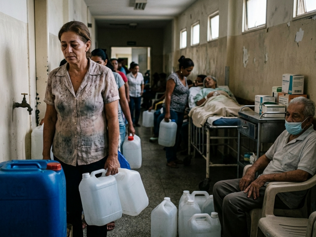 La falta de agua en El Algodonal y la desaparición de la ayuda humanitaria exponen el colapso sistemático de la salud en Venezuela