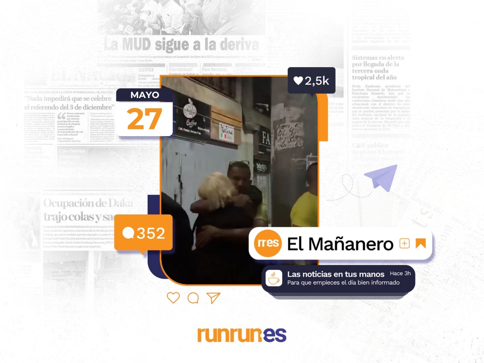 El Mañanero del 27 de mayo: Liberados 8 militares acusados por el “Caso Paracaidistas”