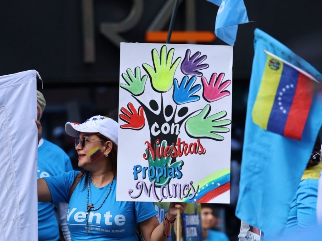 Vente se moviliza a dos años del 28J: exigen cronograma electoral y liberación de los presos políticos