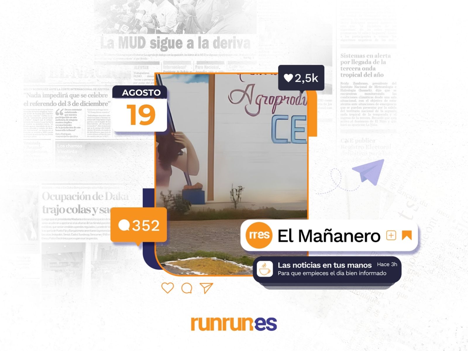 El Mañanero del 19 de agosto