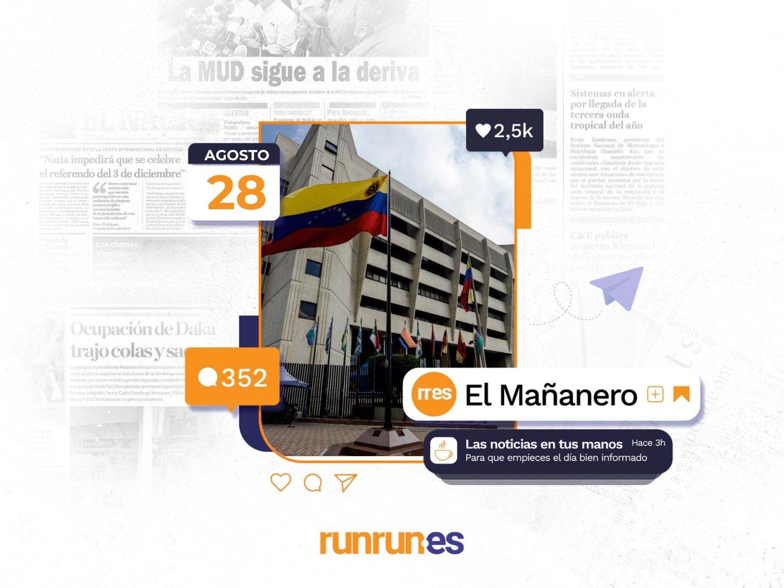 El Mañanero del 28 de agosto