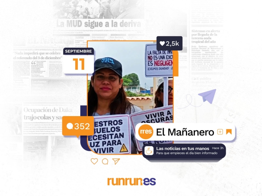 El Mañanero del 11 de septiembre: No hay 3E que valga, venezolanos siguen con las mismas necesidades