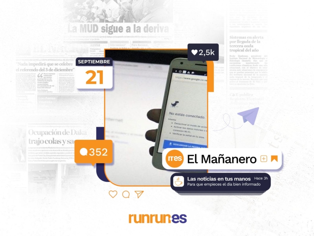 El Mañanero del 21 de septiembre: Puras promesas, mayoría de dominios siguen bloqueados