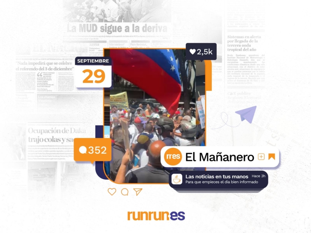El Mañanero del 29 de septiembre: Protestas en todo el país para exigir mejoras en calidad de vida