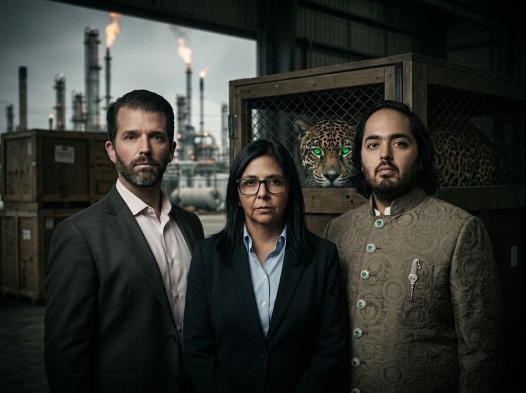 Vantara: el santuario de animales que protege las relaciones entre Delcy Rodríguez y Donald Trump jr.