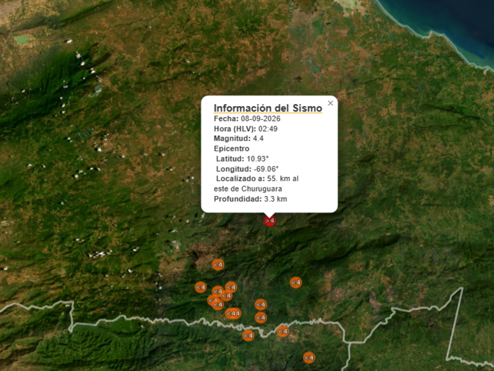 Imagen de Funvisis del sismo del 8Sep