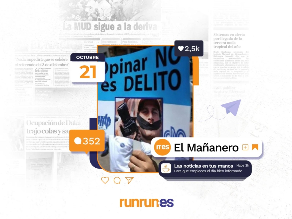 El Mañanero del 21 de octubre: estudiante Jonathan Carrillo sigue bajo medidas cautelares
