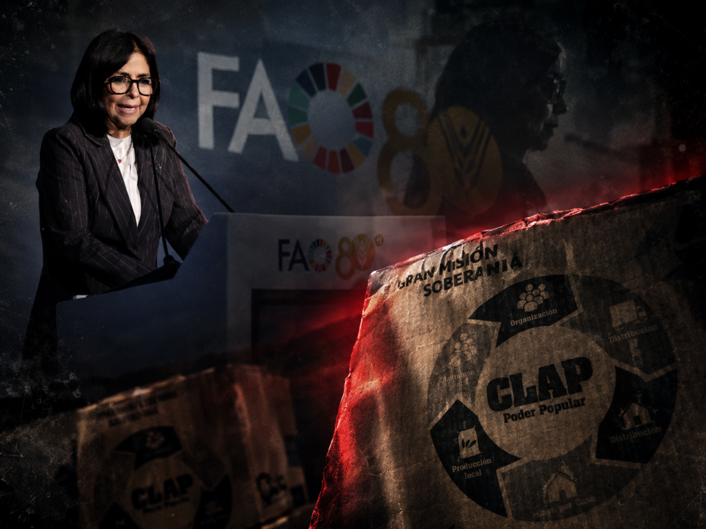 Delcy pidió en Roma lo que el chavismo negó con los CLAP